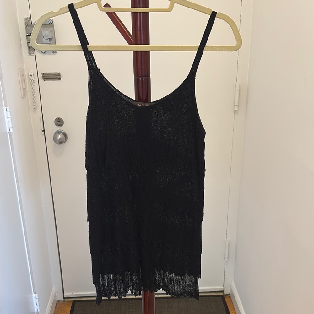 Heather B Black Sleeveless Camisole